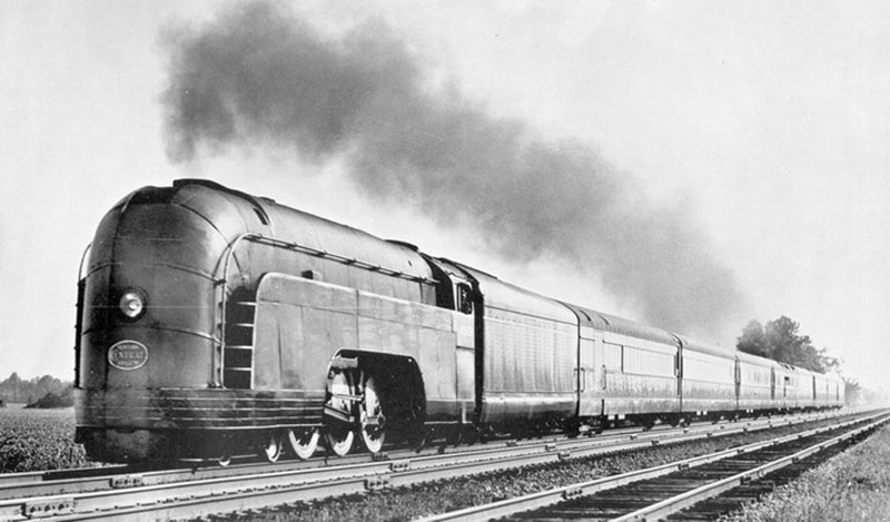 Illustration for article titled The Zeppelin Train, The Aerotrain And Other Classic Streamlined Trains